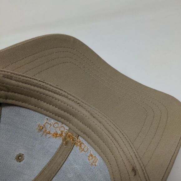 Lands' End Men's Strapback Hat Tan Size OS Embroidered Hopscotch Air Logo - Picture 10 of 11